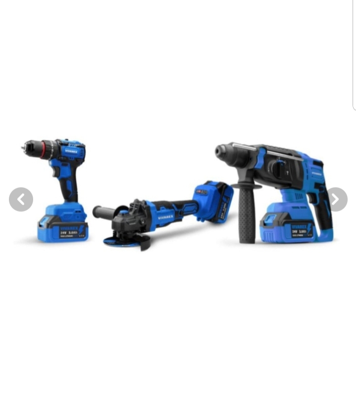 کیت ۳ عددی شارژی براشلس ویوارکس (۲باطری) مدل VR2403-BCK ۲۴ ولت اتوماتیک با (۲ باتری)