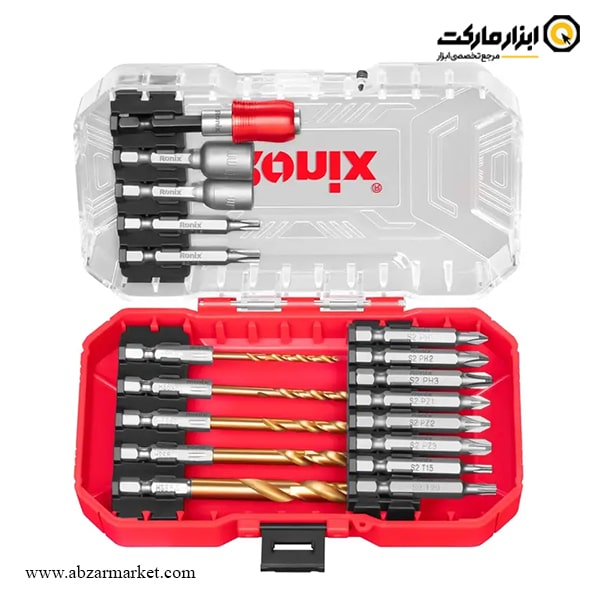 ست مته و سری پیچ گوشتی رونیکس مدل RH-5453 شامل ۱۸ عدد