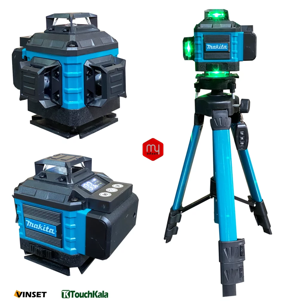 تراز لیزری ماکیتا مدل MAKITA-360-16 ۴ بعدی ۳۶۰ درجه با ۱۶ خط