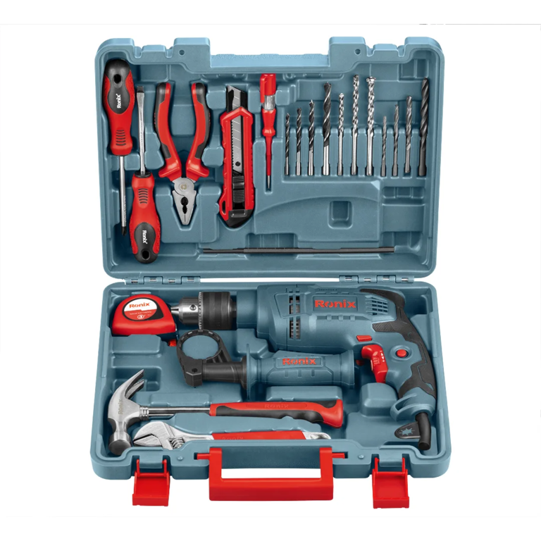 دریل چکشی رونیکس مدل RS-0001 با آچارخور و ۲۱ پارچه